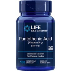 Life Extension Pantothenic Acid (Vitamin B5) 500mg, 100 capsules